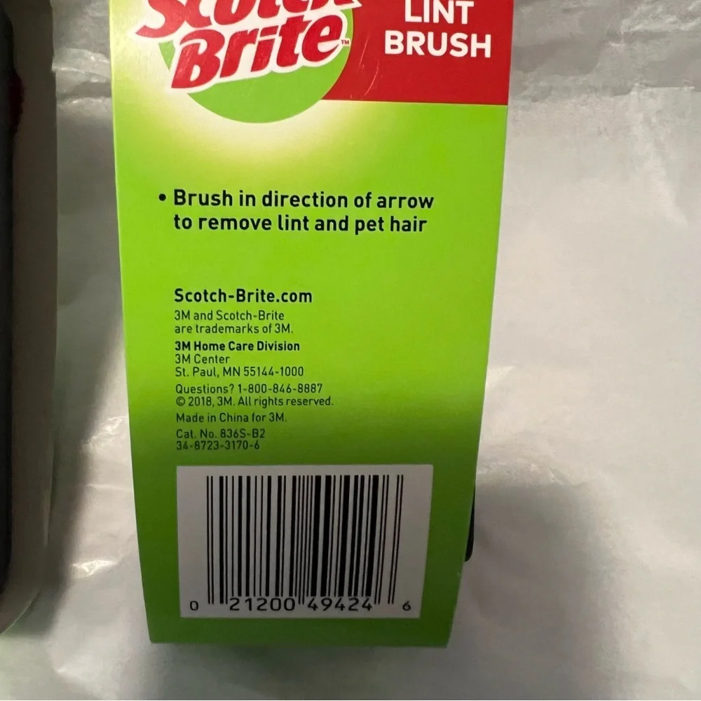 Scotch-Brite Lint Brush with Black Handle Set of 2